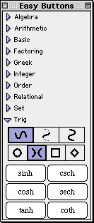 Trig Easy Buttons - Hyperbola Functions